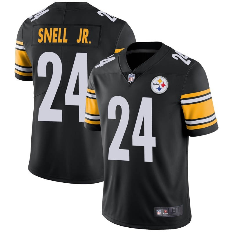 Men's Pittsburgh Steelers #24 Benny Snell Jr. Black Vapor Untouchable Limited Stitched Jersey